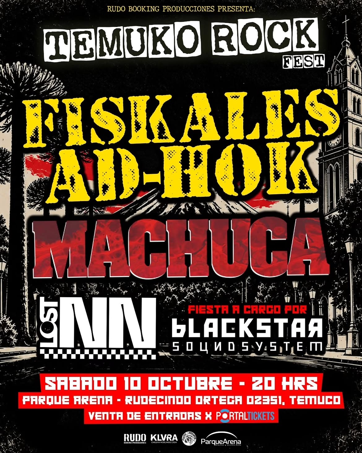 Fiskales Ad-Hok encabezará el Temuko Rock Fest
